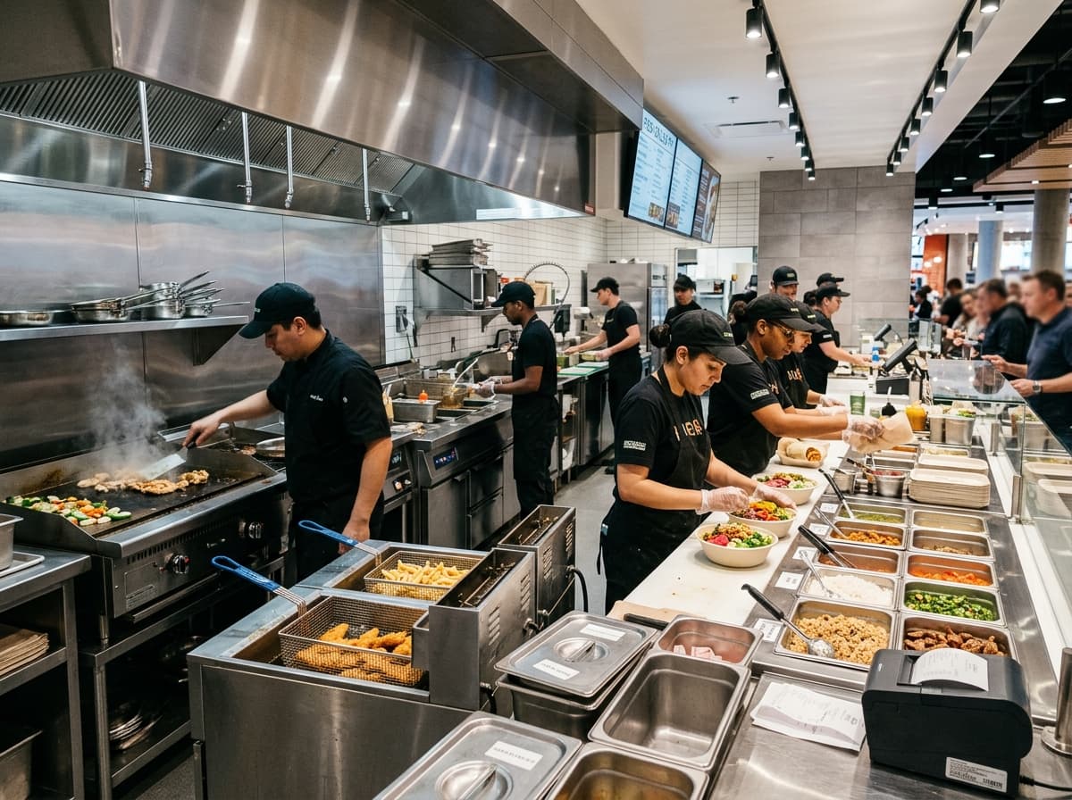 Food Courts & Quick-Service Commercial Kitchen Solutions
